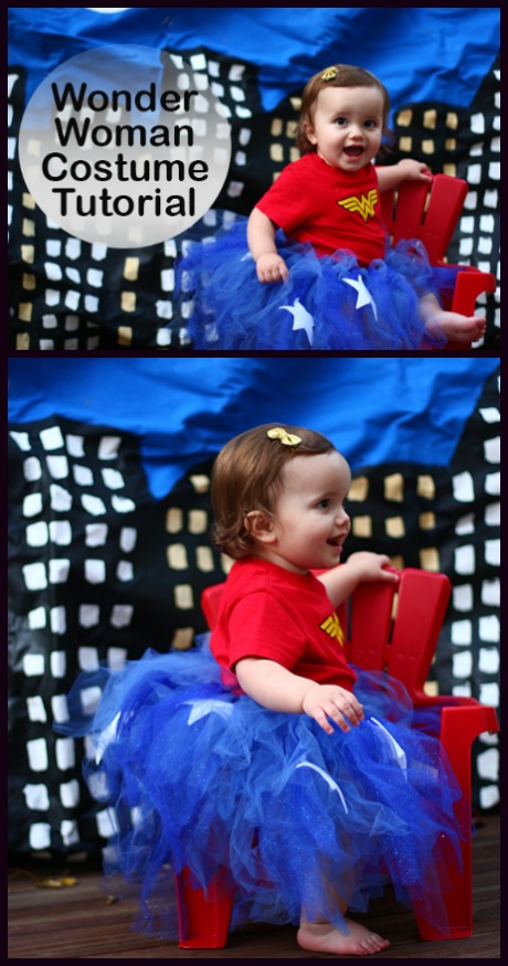 Baby Wonder Woman costume tutorial with step by step instructions