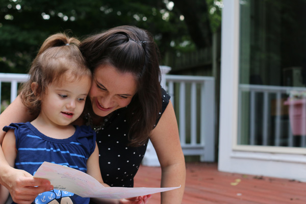 Adeline and mommy