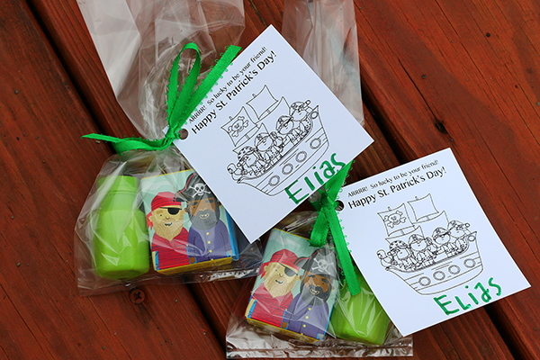 St. Patricks Day Printable for classroom treat