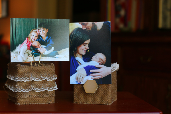 DIY Photo Blocks using Elmer's Hot Glue