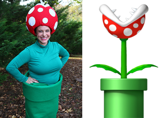 Costume Tutorial: Venus Flytrap + Pipe from Super Mario Bros. | The Mom Creative