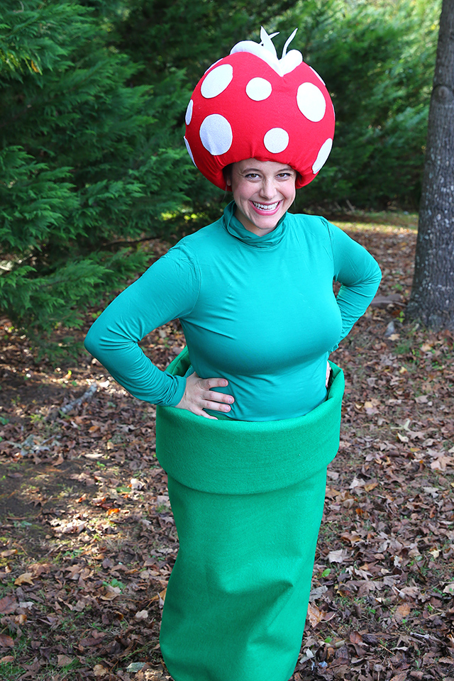 Costume Tutorial: Venus Flytrap + Pipe from Super Mario Bros. | The Mom Creative