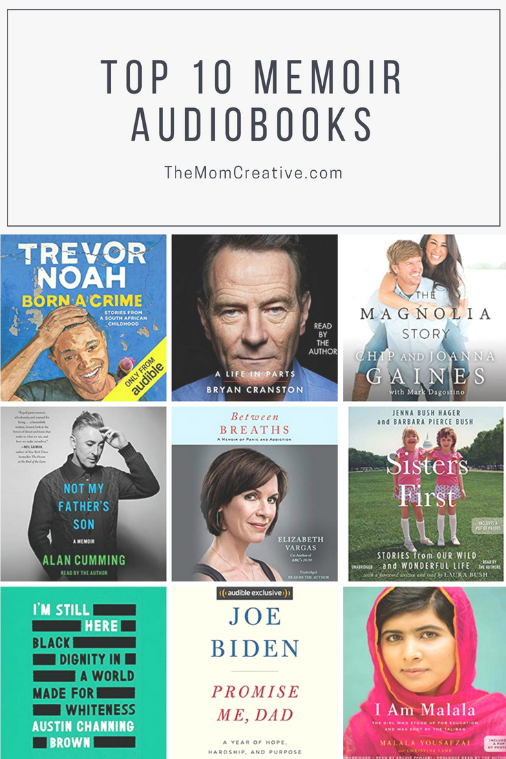 Top 10 Memoir Audiobooks | The Mom Creative