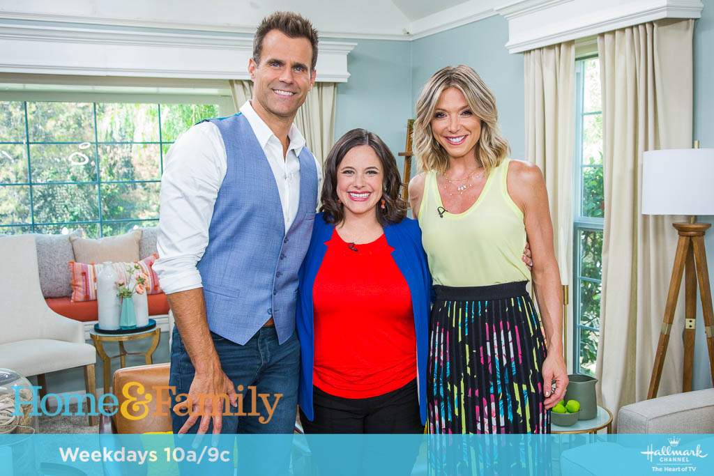 Debbie Matenopoulos and Cameron Mathison welcome actors Frances Fisher and Bruce Davison from the play “Native Gardens.” Actress Mary Lynn Rajskub talks about the movie "Night School." Wanderlust Creamery owner, Adrienne Borlongan whips up ube malted crunch ice cream. Chef Roberta Pipito prepares a delicious corn and zucchini pie. “Stretched Too Thin” author, Jessica N. Turner discusses how moms who are stretched too thin can organize, prioritize, and lose the guilt. Debbie cooks quinoa penne with savory tomato-basil sauce. Paige Hemmis has a DIY crafting table. Kym Douglas shares everyday uses for tea tree oil. Orly Shani shows us DIY vintage jewelry Christmas photos. Larissa Wohl shares heartwarming Happy Tail pet adoption updates. Credit: © 2018 Crown Media United States, LLC | Photo: Kim Nunneley / Alexx Henry Studios, LLC.