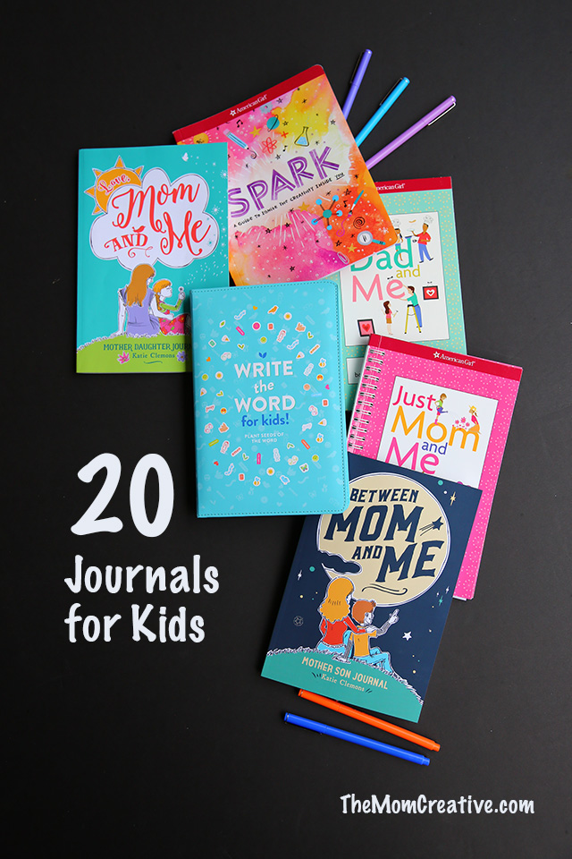 20 journals for kids, tweens and teens