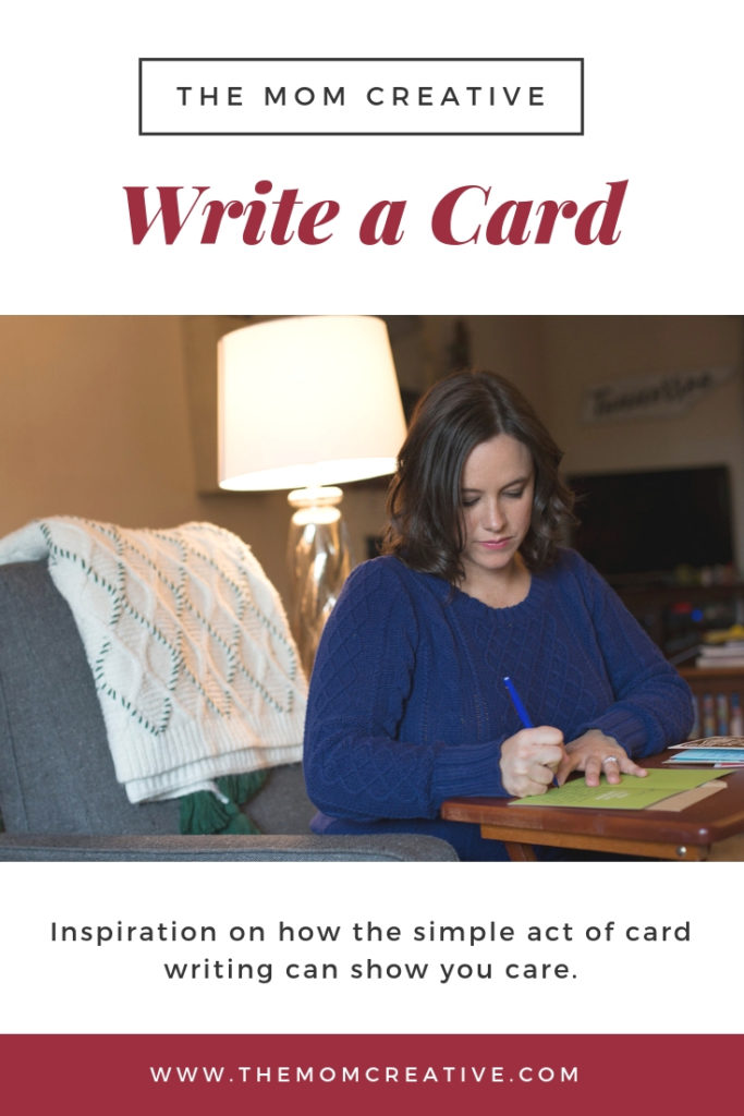 Inspiration on the meaningful gift of card writing