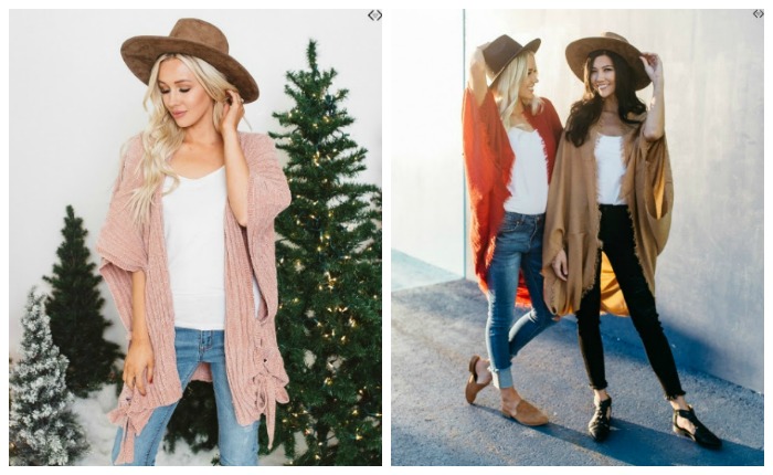 HOT DEAL: 40% Off + FREE Shipping – Winter Kimonos and Ponchos