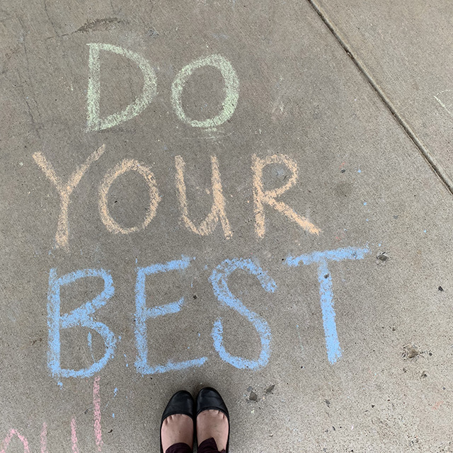 Teacher Chalk Messages