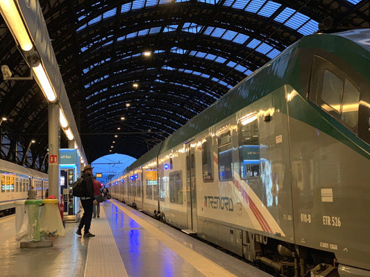 How to take a train into the alps from Italy