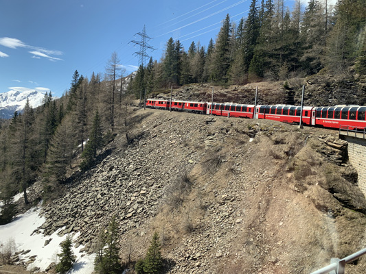 How to take a train into the alps from Italy