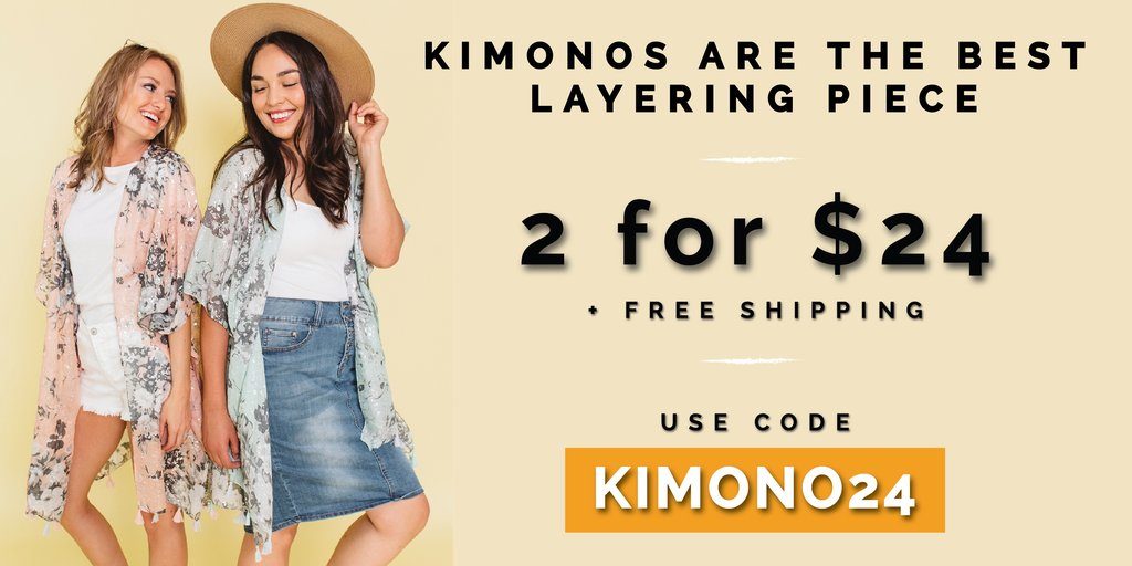 2 for $24 kimonos