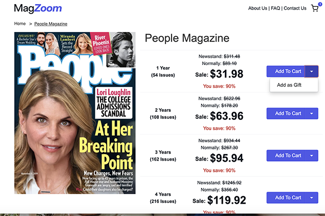 People Magazine Subscription Coupon