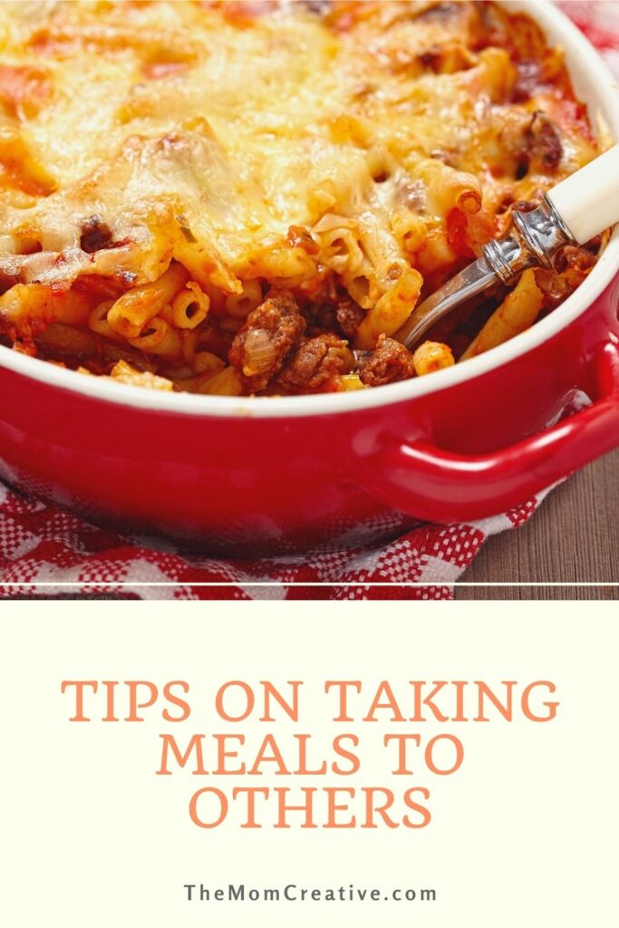 Tips on taking meals to others