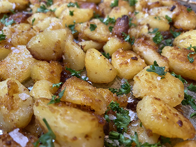 The Best Roasted Potatoes Recipe: Emily’s English Roasted Potatoes