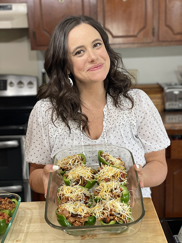 WW low point turkey stuffed peppers