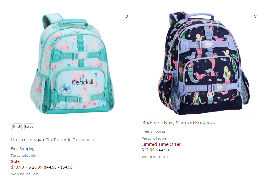 Pottery Barn Kids Backpacks