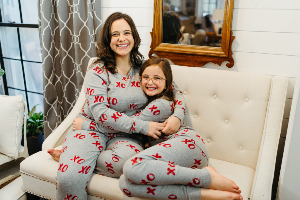 family valentine's pjs