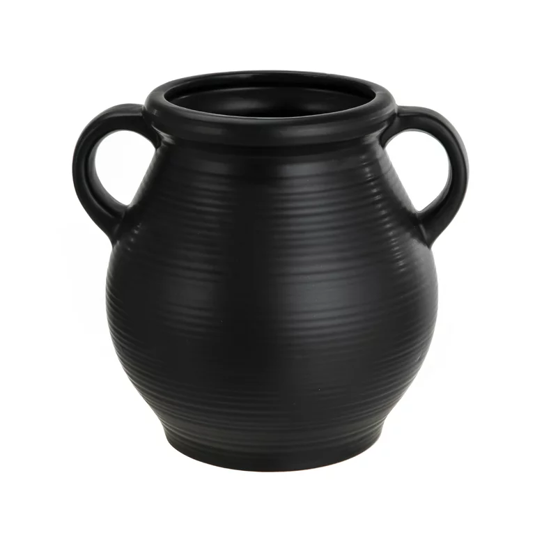 black vase