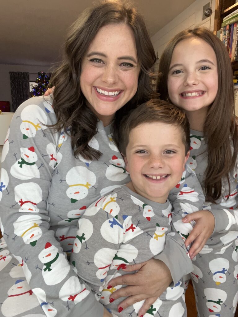 matching holiday pajamas